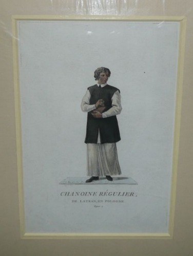 Costume of the canon regular of the Lateran Congregation